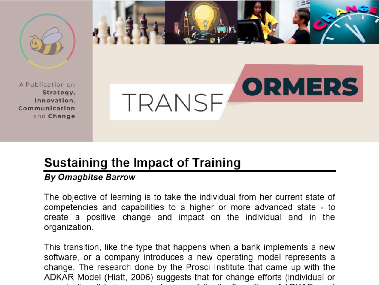 Sustaining the Impact of Training